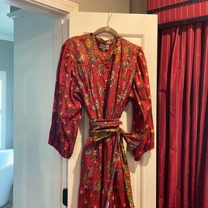 Sue Sartor XL Red Cotton Dress